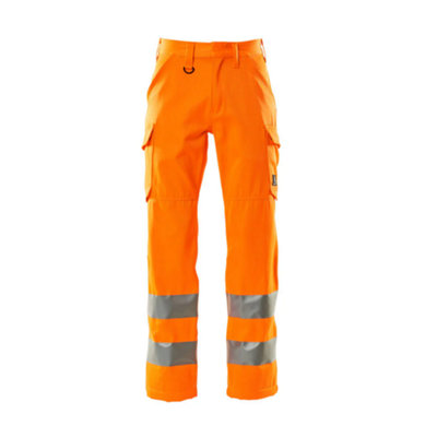 Mascot Safe Light Thigh Pocket Trousers (Hi-Vis Orange)  (40.5) (Leg Length - Short)