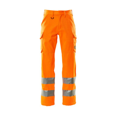 Mascot Safe Light Thigh Pocket Trousers (Hi-Vis Orange)  (42.5) (Leg Length - Long)