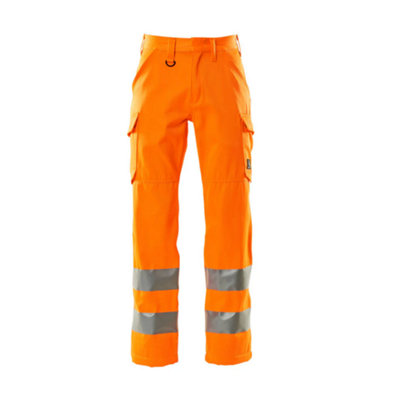 Mascot Safe Light Thigh Pocket Trousers (Hi-Vis Orange)  (42.5) (Leg Length - Short)