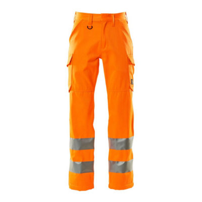 Mascot Safe Light Thigh Pocket Trousers (Hi-Vis Orange)  (50.5) (Leg Length - Short)