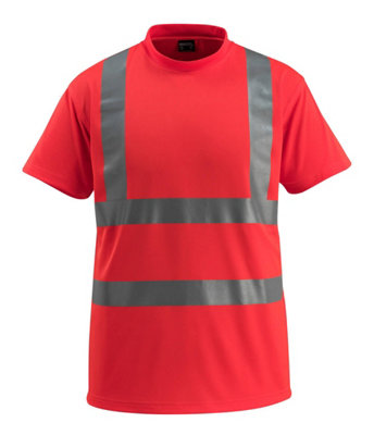 Mascot Safe Light Townsville T-shirt (Hi-Vis Red)  (Large)