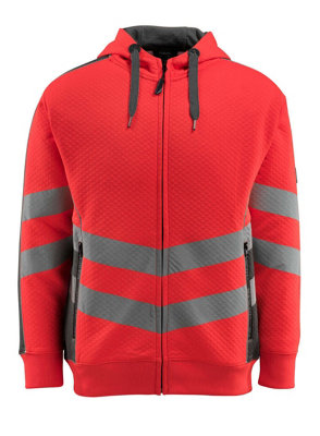 Mascot Safe Supreme Corby Hoodie (Hi-Vis Red/Dark Anthracite)  (Small)