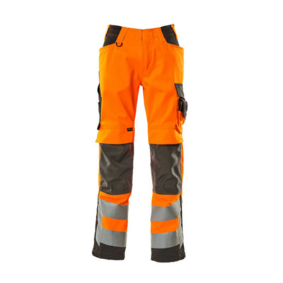 Mascot Safe Supreme Kendal Trousers - Hi-Vis Orange/Dark Anthracite   (33.5) (Leg Length - Long)