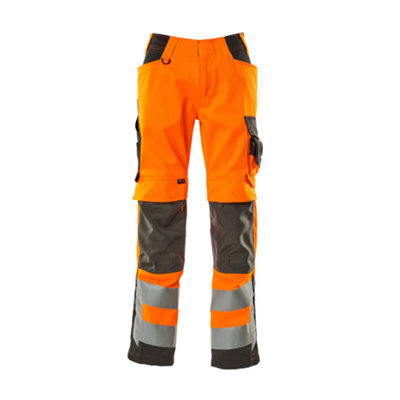 Mascot Safe Supreme Kendal Trousers - Hi-Vis Orange/Dark Anthracite   (44.5) (Leg Length - Long)