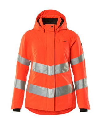 Mascot Safe Supreme Ladies Fit Winter Jacket (Hi-Vis Red)  (Medium)