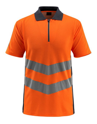 Mascot Safe Supreme Murton Polo shirt (Hi-Vis Orange/Dark Navy)  (X Large)