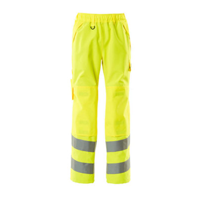 Mascot Safe Supreme Over Trousers with Kneepad Pockets (Hi-Vis Yellow)  (Medium)