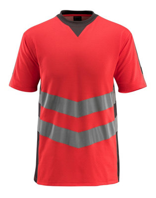 Mascot Safe Supreme Sandwell T-shirt (Hi-Vis Red/Dark Anthracite)  (Large)