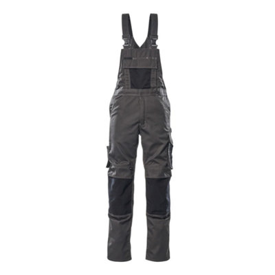 Mascot Unique Augsburg Bib & Brace - Dark Anthracite/Black   (52.5) (Leg Length - Regular)