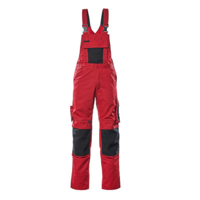 Mascot Unique Augsburg Bib & Brace - Red/Black   (50.5) (Leg Length - Regular)