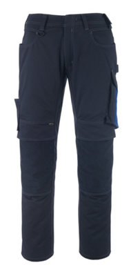 Mascot Unique Erlangen Trousers - Dark Navy/Royal   (28) (Leg Length - Regular)