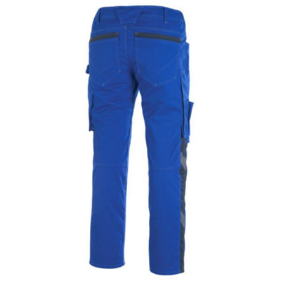 Mascot Unique Erlangen Trousers - Royal/Dark Navy Blue   (28) (Leg Length - Regular)
