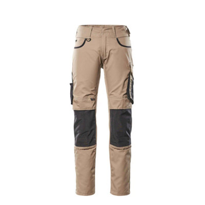 Mascot Unique Lemberg Trousers - Light Khaki/Black   (30.5) (Leg Length - Regular)
