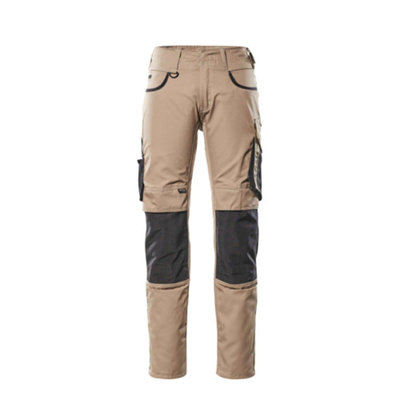 Mascot Unique Lemberg Trousers - Light Khaki/Black   (31.5) (Leg Length - Regular)