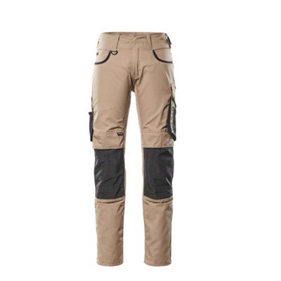 Mascot Unique Lemberg Trousers - Light Khaki/Black  (33.5) (Leg Length - Long)