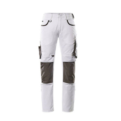 Mascot Unique Lemberg Trousers - White/Dark Anthracite   (42.5) (Leg Length - Regular)