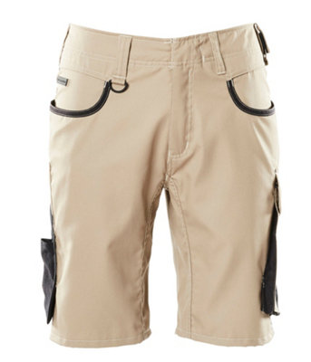 Mascot Unique Lightweight Shorts - Light Khaki/Black   (28) (Leg Length - Regular)