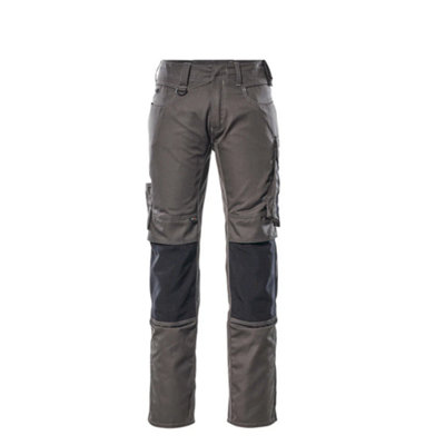Mascot Unique Mannheim Trousers - Dark Anthracite/Black   (28) (Leg Length - Regular)