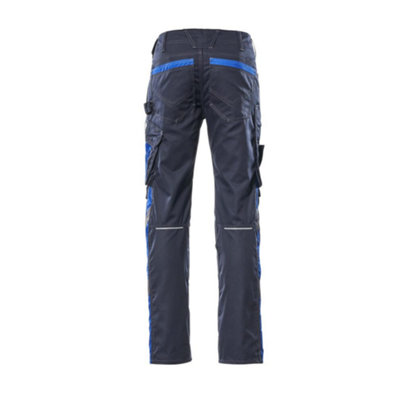 Mascot Unique Mannheim Trousers - Dark Navy/Royal Blue   (28) (Leg Length - Regular)