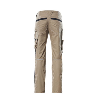 Mascot Unique Mannheim Trousers - Light Khaki/Black   (30.5) (Leg Length - Long)