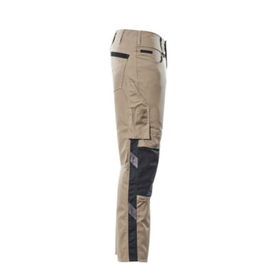 Mascot Unique Mannheim Trousers - Light Khaki/Black   (30.5) (Leg Length - Long)