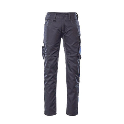 Mascot Unique Oldenburg Trousers - Dark Navy/Royal Blue   (28) (Leg Length - Regular)