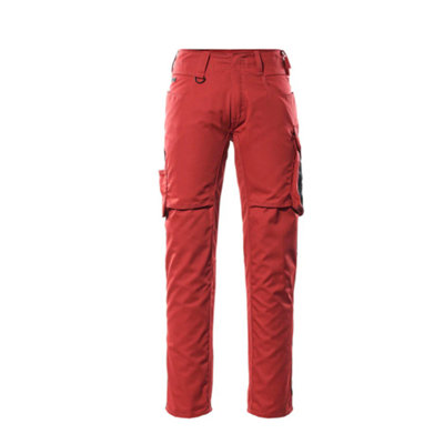 Mascot Unique Oldenburg Trousers - Red/Black   (28) (Leg Length - Regular)