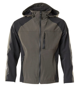 MASCOT UNIQUE STRETCH WATERPROOF OUTER SHELL JACKET (DARK ANTHRACITE ...