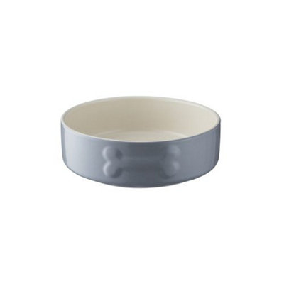 Mason Cash Colour Mix Dog Bowl Grey 15cm Price Comparisons | Compare The Build