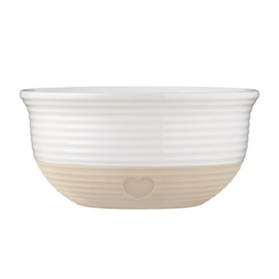 Mason Cash Rustic Charm Stoneware Bowl 26cm - Cream