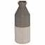Mason Collection Ellipse Vase - Ceramic - L13 x W13 x H35 cm - Grey
