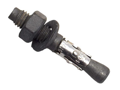 MasonMate Galvanised M8 x 50mm Through Bolt Set - 100 Durable Pieces for Concrete and Stone