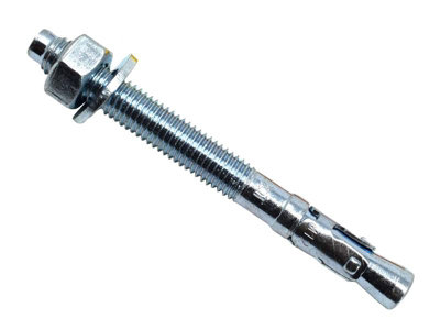 MasonMate Heavy-Duty Zinc Plated Through Bolts M12 x 120mm - 25 Pack for Concrete