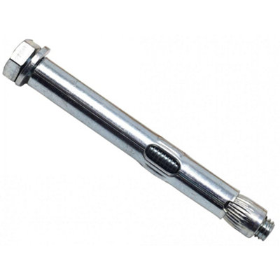MASONMATE M12 X 100mm Losse Bout Mouw Anker – Verzinkt, Set Van 25 – Voor Metselwerk En Beton, Zilver