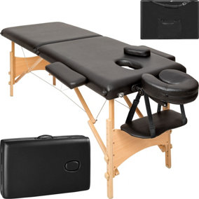 Massage table 2-zone Freddi 5 cm padding + bag - black