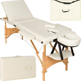 Massage table 3-zone Daniel, padding + bag - beige