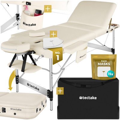Massage Table Phuket - 3 zones, 70 cm wide, aluminium frame, carry bag ...