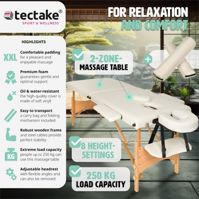 Massage table Set Freddie - Headrest, armrests, face pad & bolster cushions - beige