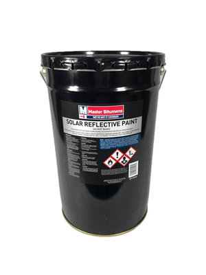 Master Bitumens Aluminium Solar, UV Reflective, Silver, Roof Coating Paint 25l