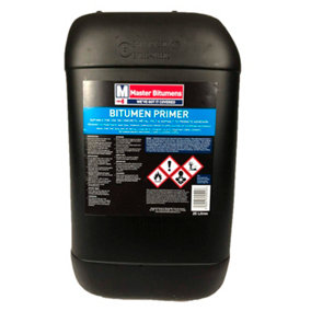 Master Bitumens Black Bitumen cold applied Primer and sealer for porous surfaces 25L