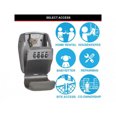 Master Lock 5415e Wall-mounted Reinforced Key Lock Box Bagged Multi ...