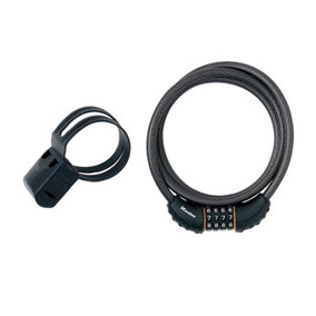 Master Lock 8120EURDPRO Black Braided Steel Combination Cable 1.8m x 10mm MLK8120E