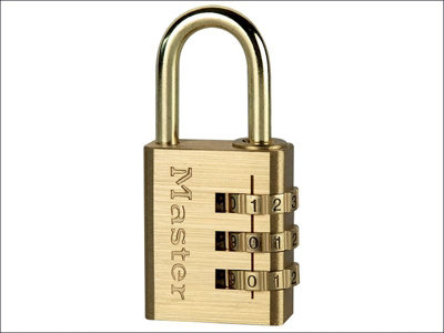 Master Lock - Brass Finish 30mm 3-Digit Combination Padlock