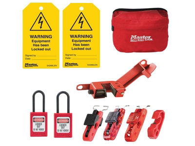 Master Lock ELECKIT-EN Electrical Lockout Kit, 9 Piece MLKSELECKIT