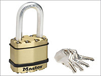 Master Lock - Excell™ Brass Finish 45mm Padlock 4-Pin - 38mm Shackle