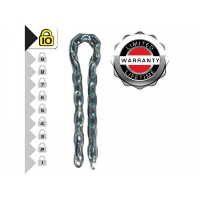 Master Lock Hardened Steel Chains Multi Colour (1.5m x 10mm)