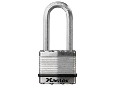 Master Lock M5EURDLH Excell Laminated Steel 50mm Padlock 4-Pin - 51mm Shackle MLKM5LH