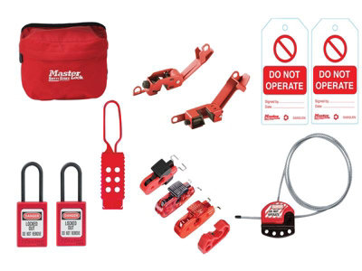 Master Lock MAINTKIT-EN General Maintenance Lockout Kit, 11 Piece MLKSMAINTKIT