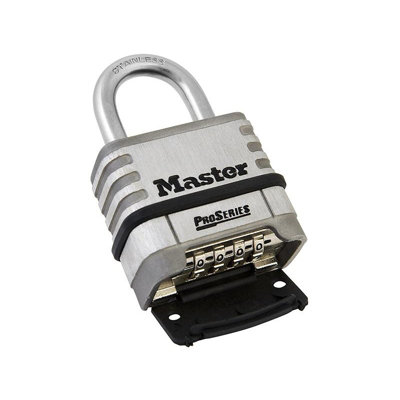 Master Lock Proseries Stainless Steel 4-digit 57mm Padlock Multi Colour ...
