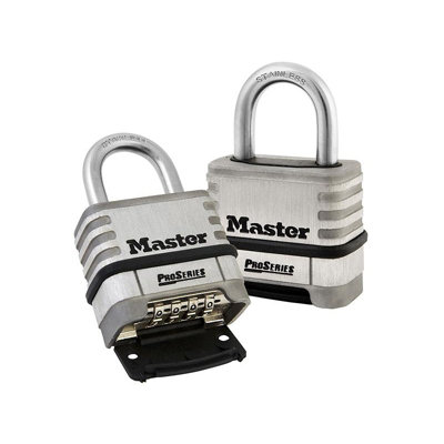 Master Lock Proseries Stainless Steel 4-digit 57mm Padlock Multi Colour ...